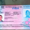 Real travel visa for india for sale